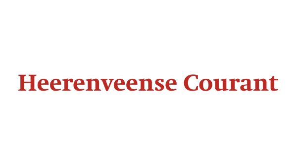 Logo krant Heerenveen - Heerenveense Courant op een transparante achtergrond - 600 * 337 pixels 